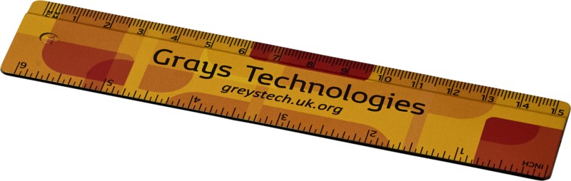Terran 15 cm ruler from 100% recycled plastic