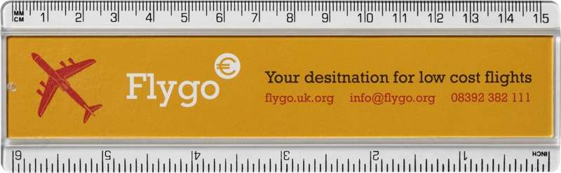 Ellison 15 cm plastic insert ruler - Image 2