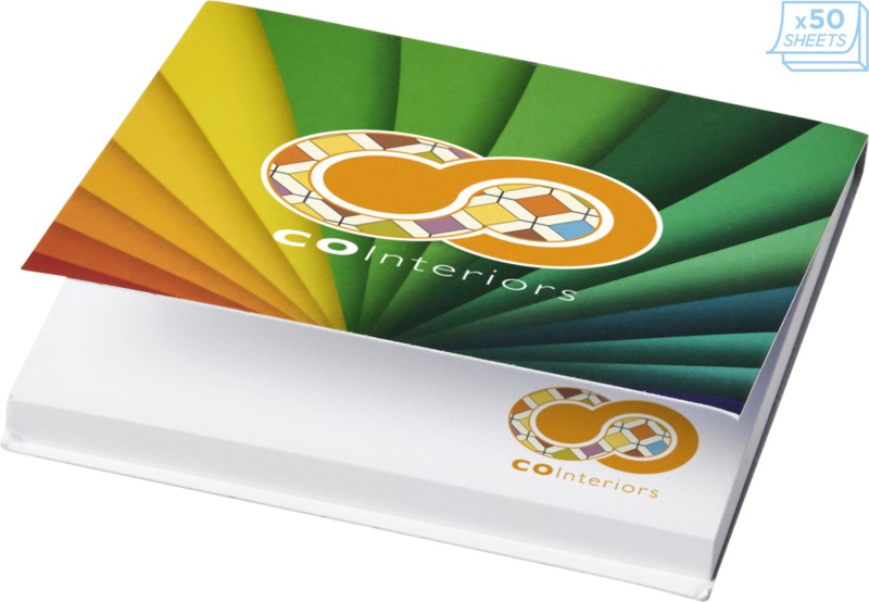 Sticky-Mate® soft cover squared sticky notes 75x75mm