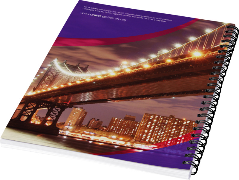 Desk-Mate® A4 spiral notebook with printed back cover - Image 8