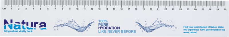 Sticky-Mate® recycled sticky notes with printed 30 cm ruler - Image 2