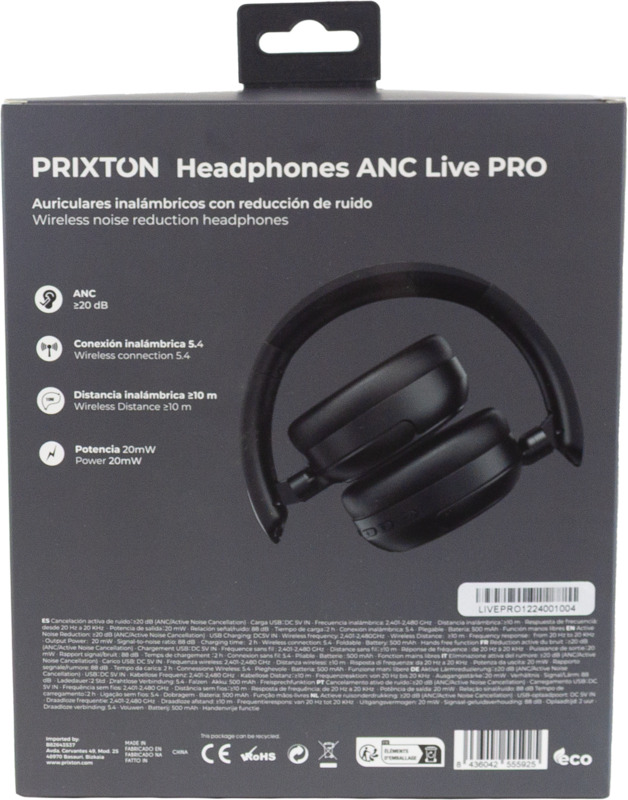 Prixton Live Pro wireless ANC Bluetooth® headphones - Image 6