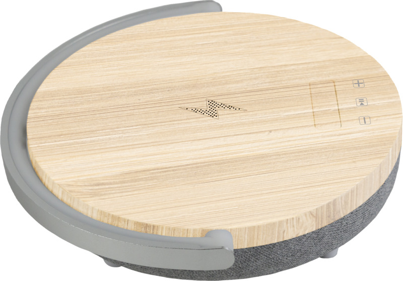 Prixton 4-in-1 10W Bluetooth® speaker with LED light and wireless charging base - Image 8