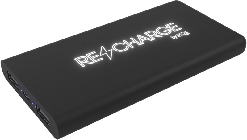 SCX.design P40 10.000 mAh light-up wireless rubber power bank