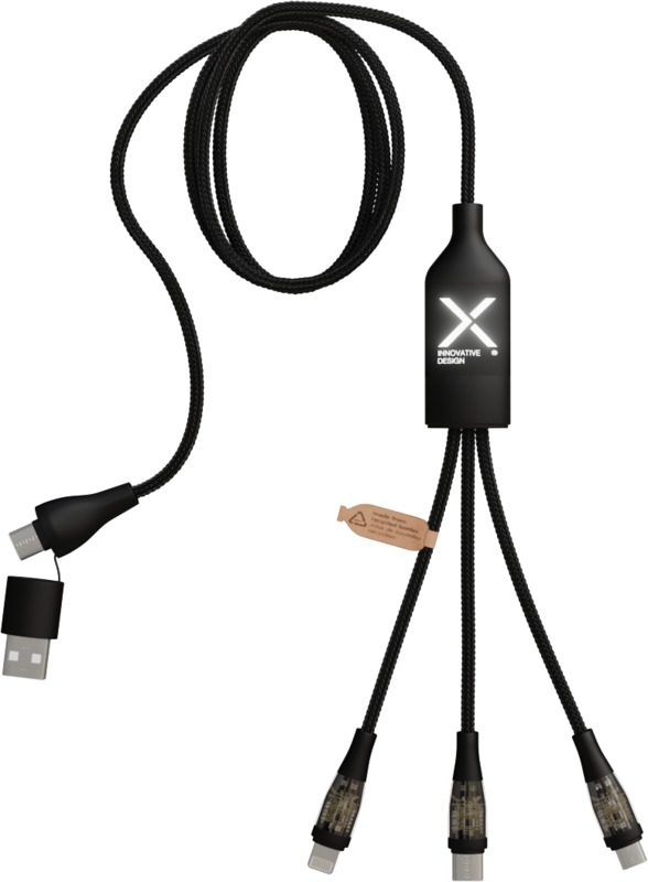 SCX.design C50 5-in-1 fast charging 100W/5A cable with digital display