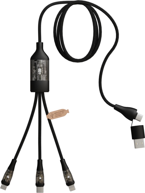 SCX.design C50 5-in-1 fast charging 100W/5A cable with digital display - Image 2