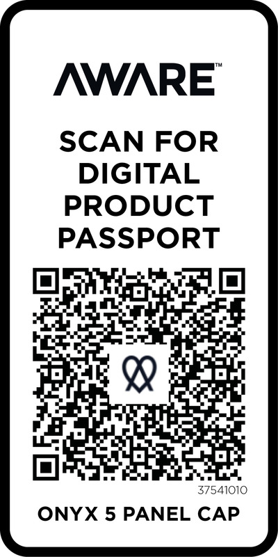 Onyx 5 panel Aware™ recycled cap - Image 4