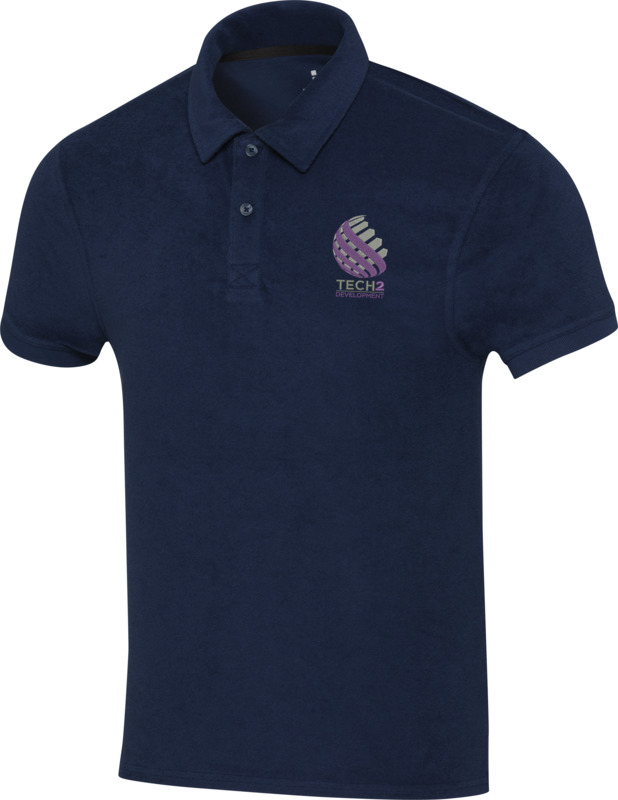 Akoya GRS recycled terry unisex polo - Image 12