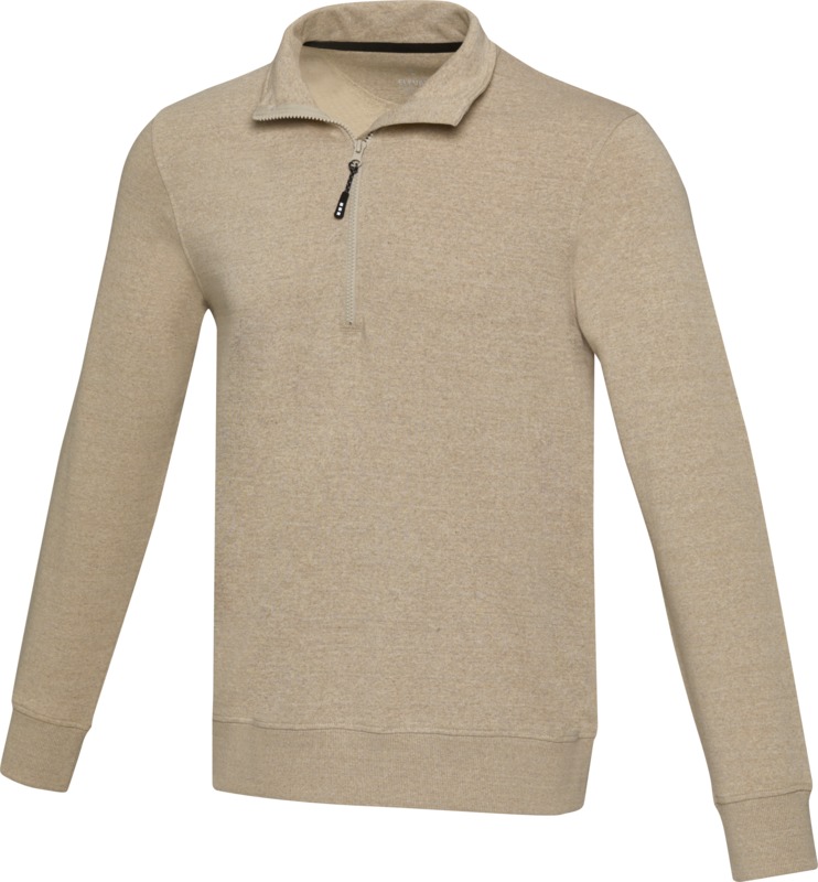 Tin unisex Aware™ recycled quarter zip sweater