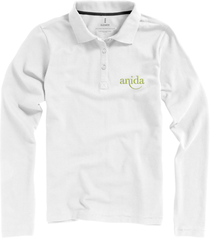 Oakville long sleeve women's polo - Image 7
