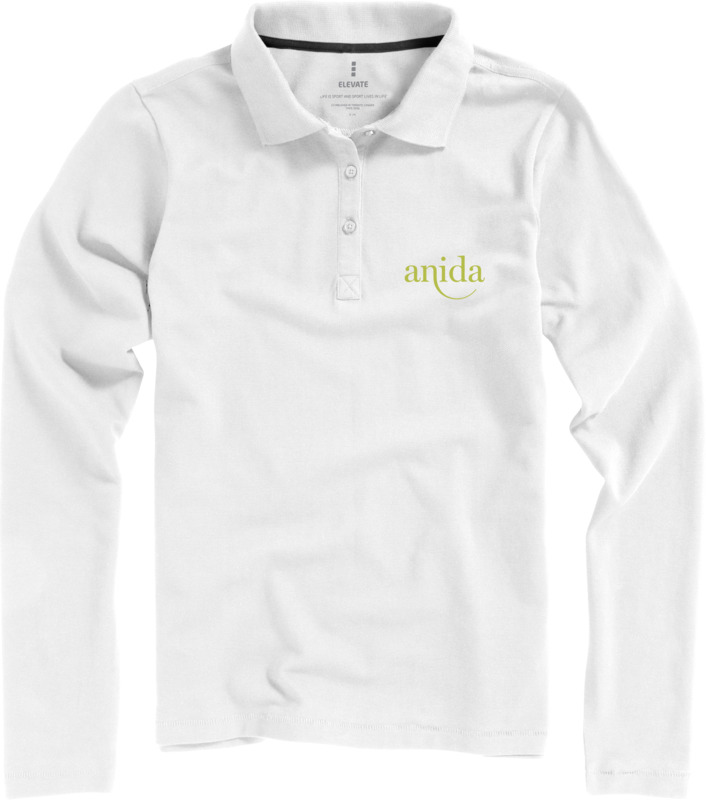 Oakville long sleeve women's polo - Image 6