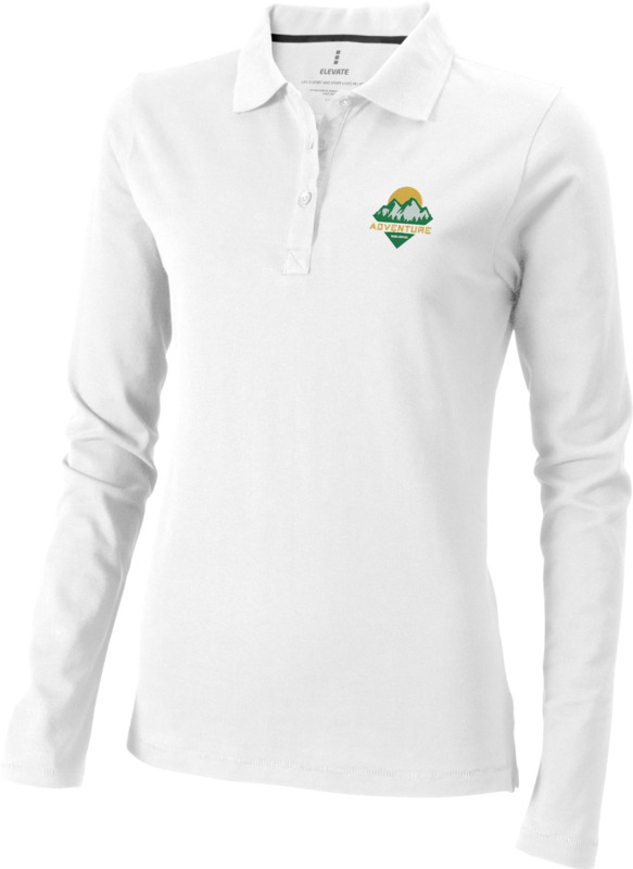 Oakville long sleeve women's polo - Image 8
