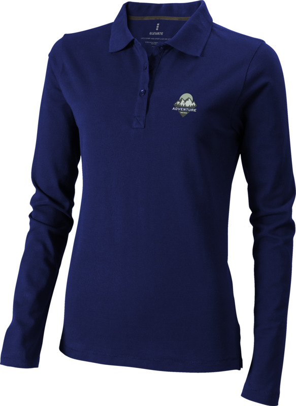 Oakville long sleeve women's polo - Image 15