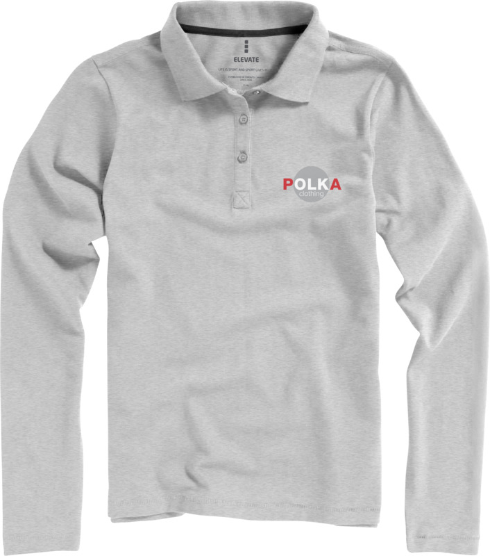 Oakville long sleeve women's polo - Image 21