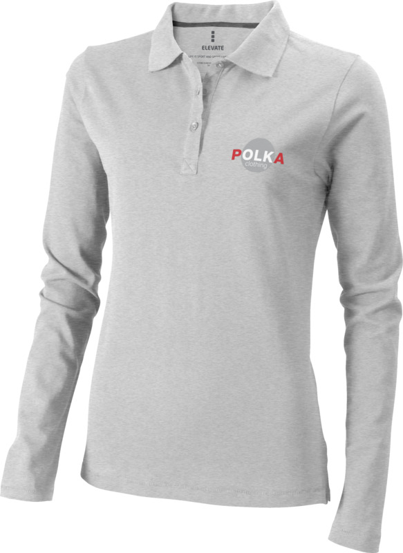 Oakville long sleeve women's polo - Image 22