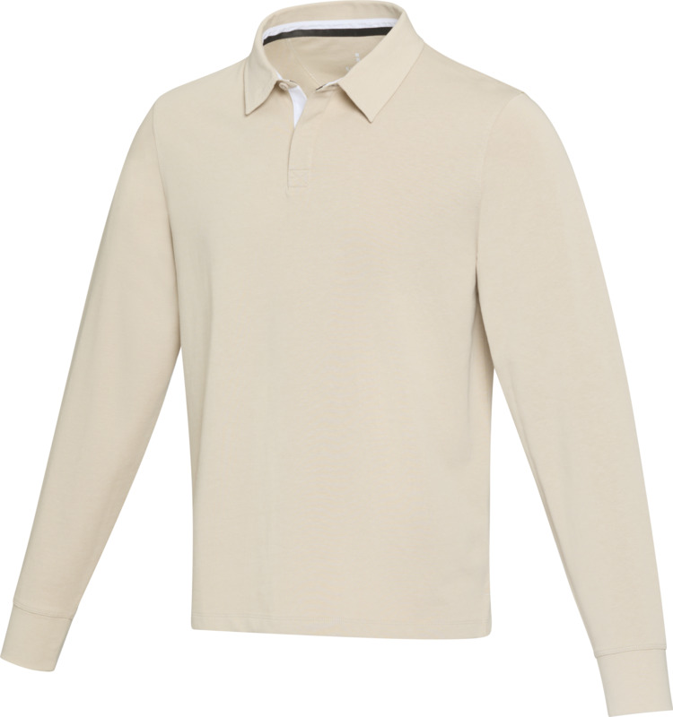 Clyde unisex organic rugby polo sweatshirt