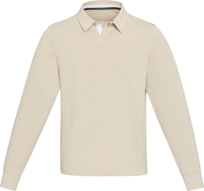 Clyde unisex organic rugby polo sweatshirt - Image 2