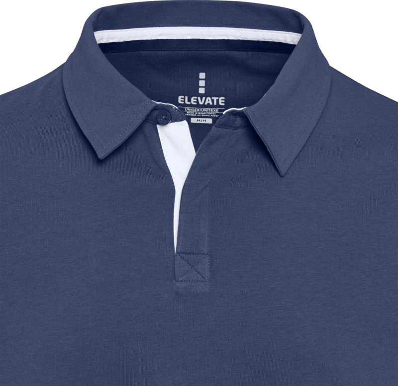 Clyde unisex organic rugby polo sweatshirt - Image 9