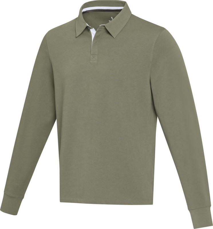 Clyde unisex organic rugby polo sweatshirt - Image 11