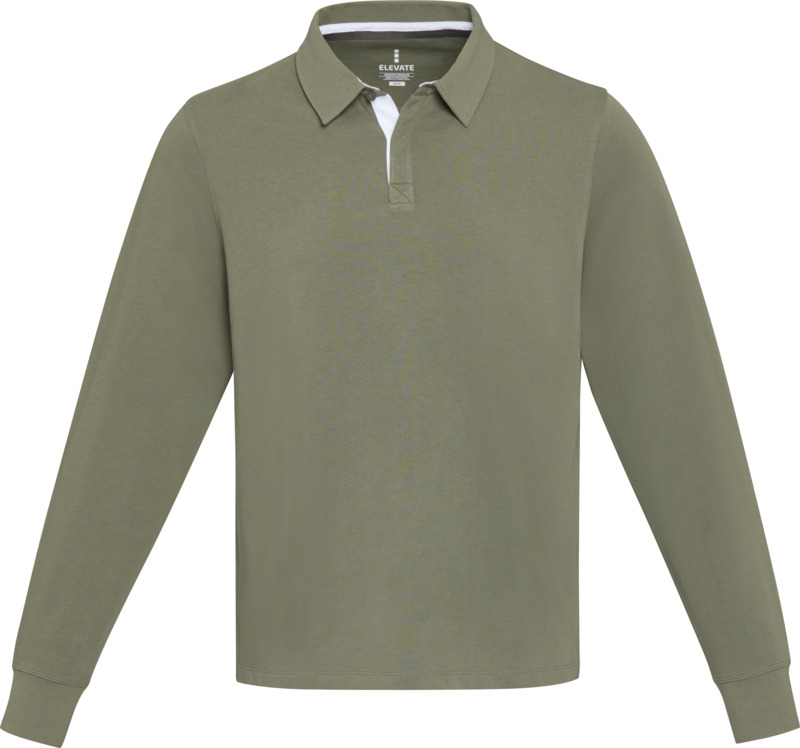 Clyde unisex organic rugby polo sweatshirt - Image 12