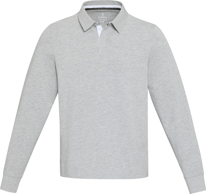 Clyde unisex organic rugby polo sweatshirt - Image 17
