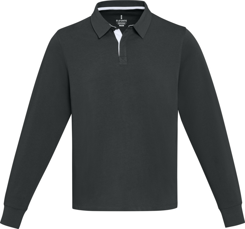Clyde unisex organic rugby polo sweatshirt - Image 22