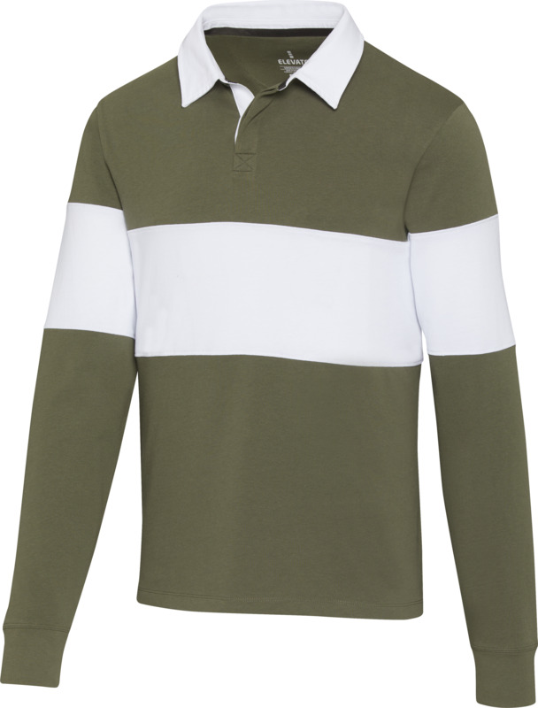 Clyde unisex organic rugby polo sweatshirt - Image 26
