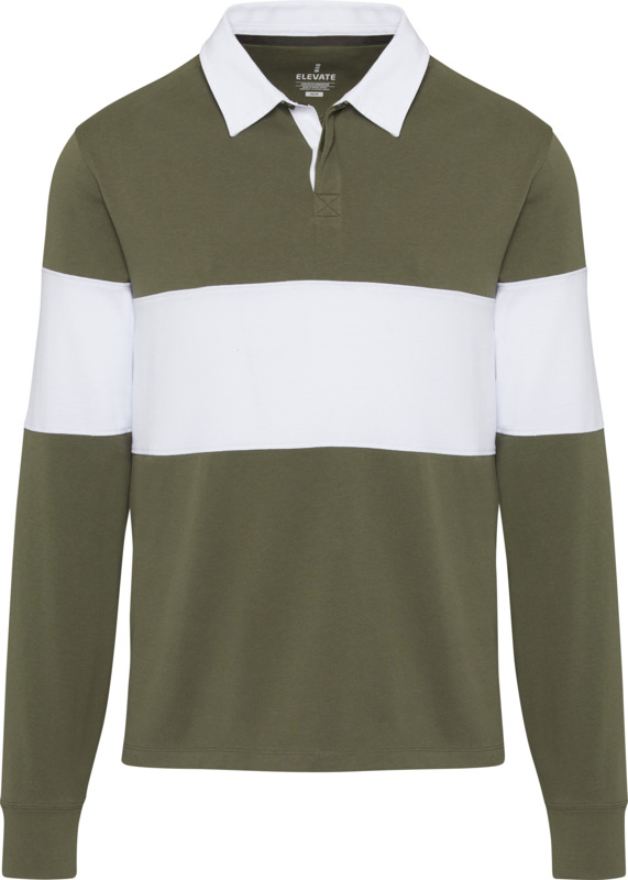 Clyde unisex organic rugby polo sweatshirt - Image 27