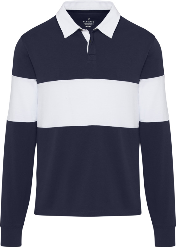 Clyde unisex organic rugby polo sweatshirt - Image 32