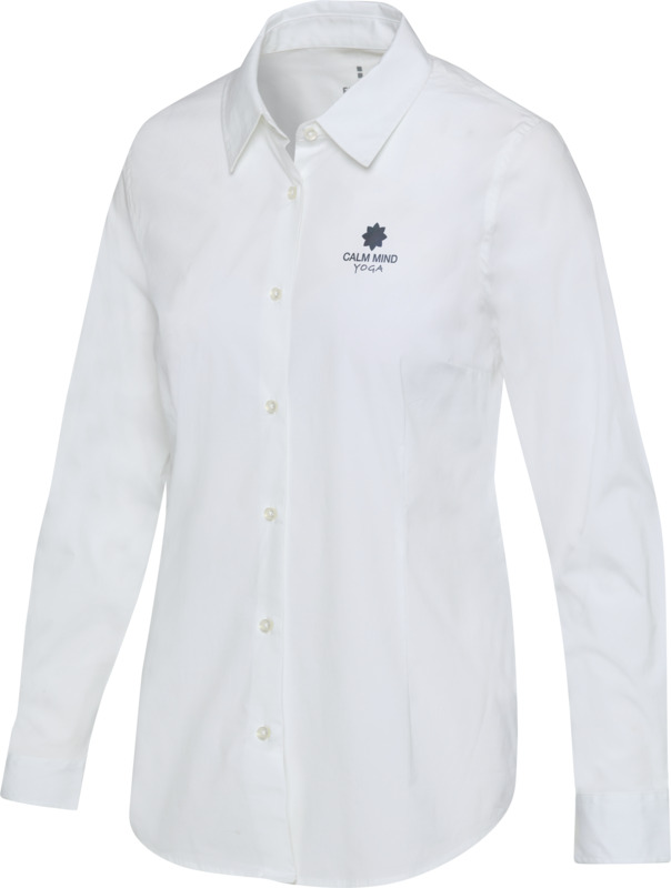 Carnelian poplin women's shirt - Image 5