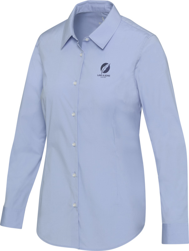 Carnelian poplin women's shirt - Image 10