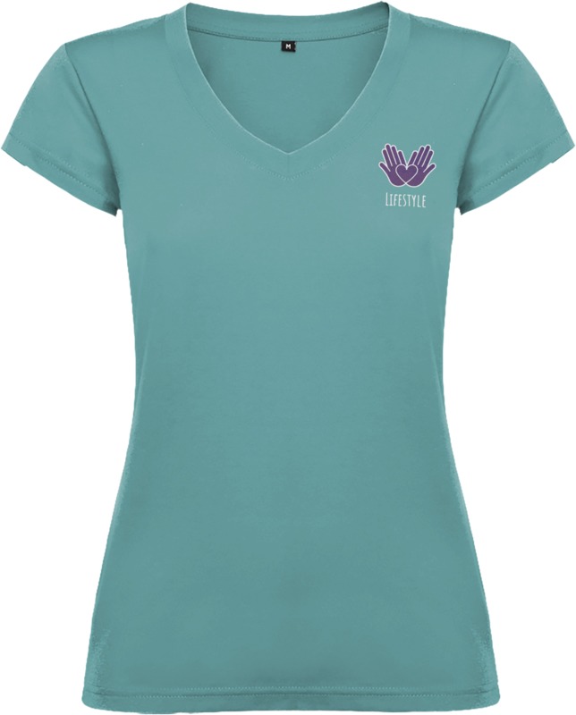 Victoria short sleeve women's v-neck t-shirt - Image 6