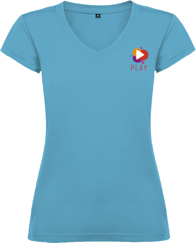 Victoria short sleeve women's v-neck t-shirt - Image 60