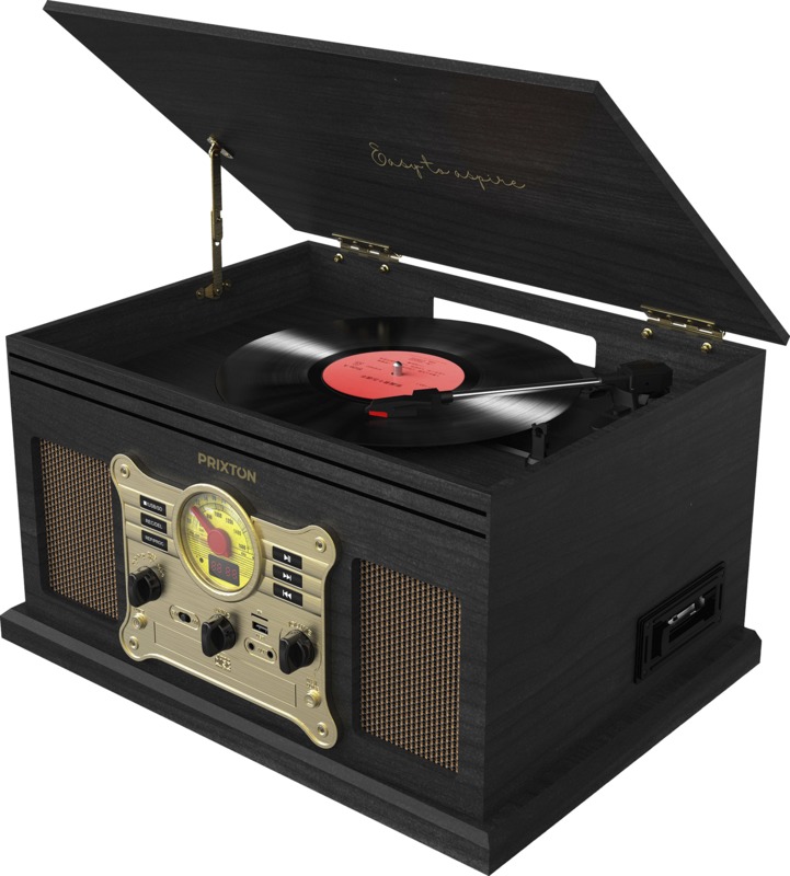 Prixton Century vinyl turntable and music player - Image 3