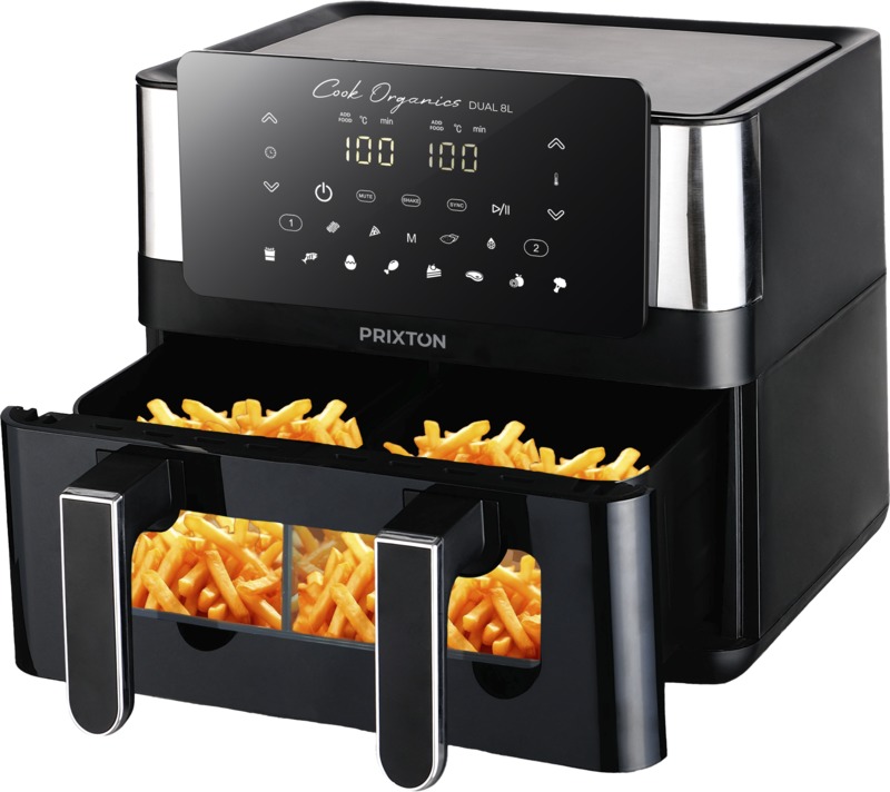 Prixton Cook Organics dual air fryer 8L - Image 3