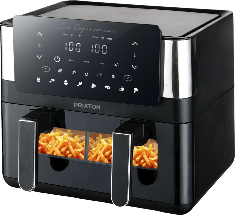 Prixton Cook Organics dual air fryer 8L - Image 4