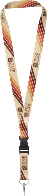 Bucks sublimation lanyard with safety buckle