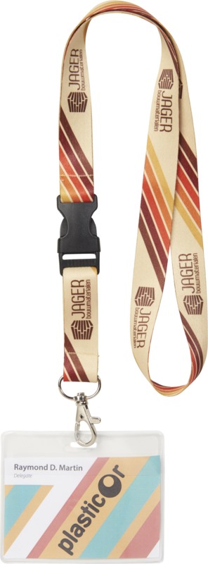 Bucks sublimation lanyard with safety buckle - Image 2