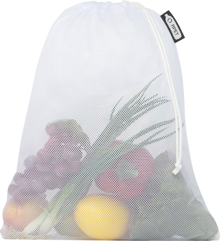 Recycled polyester grocery bag 30x41 cm - Image 4