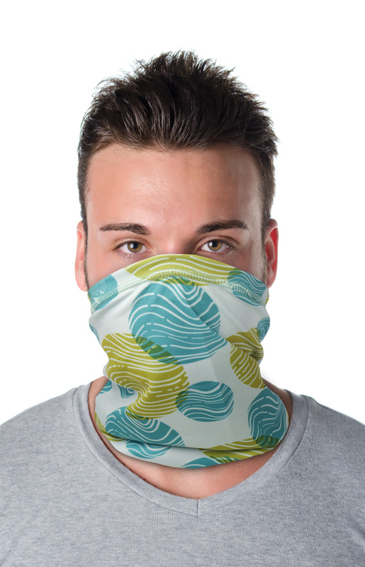 Mia sublimation multi-scarf with Coolmax® and hems