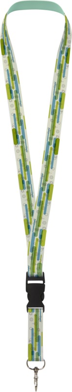Bucks recycled PET lanyard with safety buckle