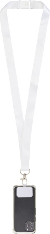 Addie sublimation RPET lanyard with phone holder and safety breakaway - Image 2