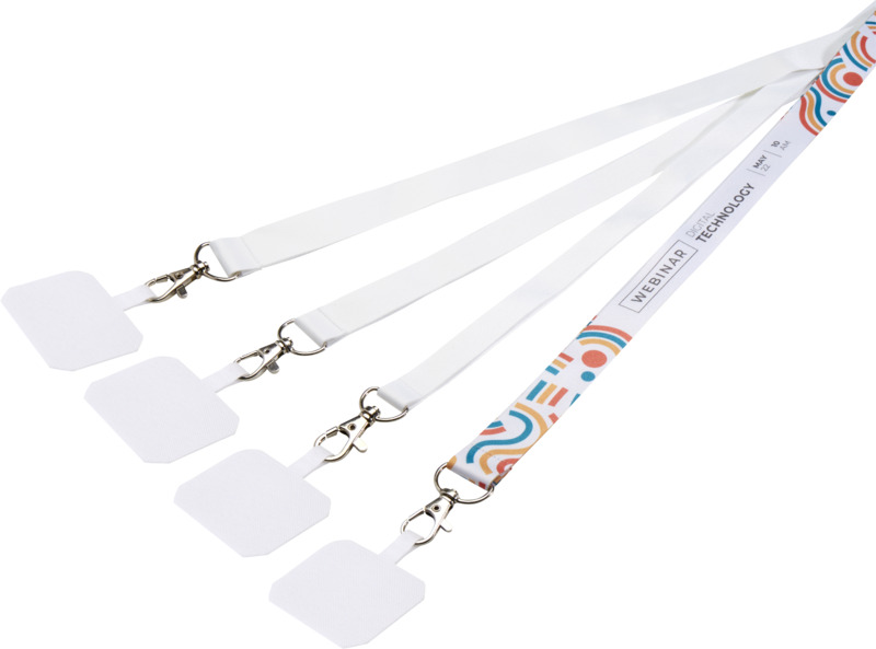 Addie sublimation RPET lanyard with phone holder and safety breakaway - Image 5