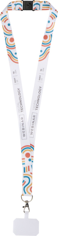 Addie sublimation RPET lanyard with phone holder and safety breakaway - Image 6