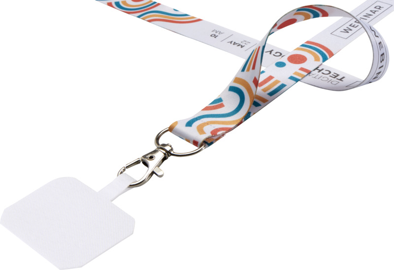 Addie sublimation RPET lanyard with phone holder and safety breakaway - Image 9