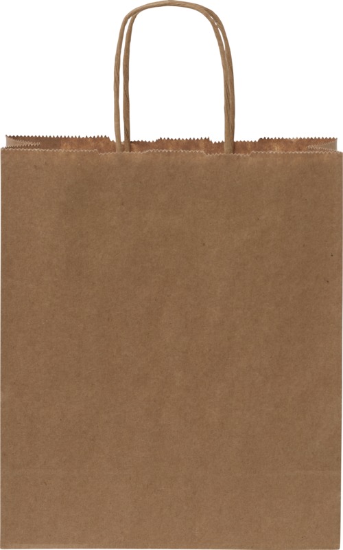 Kraft 80 g/m2 paper bag with twisted handles - 18 x 8 x 21 cm - Image 8