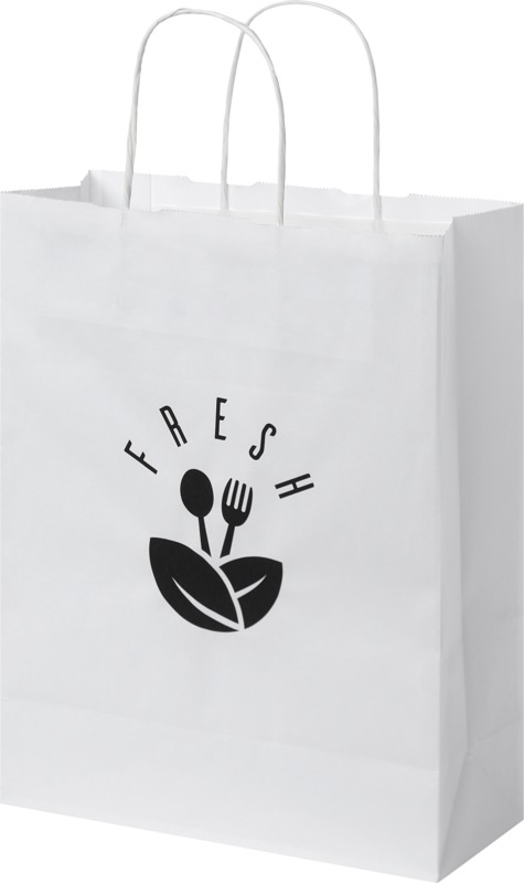 Kraft 80 g/m2 paper bag with twisted handles - 25 x 11 x 32 cm