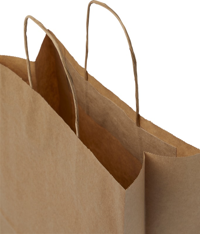 Kraft 80 g/m2 paper bag with twisted handles - 25 x 11 x 32 cm - Image 10
