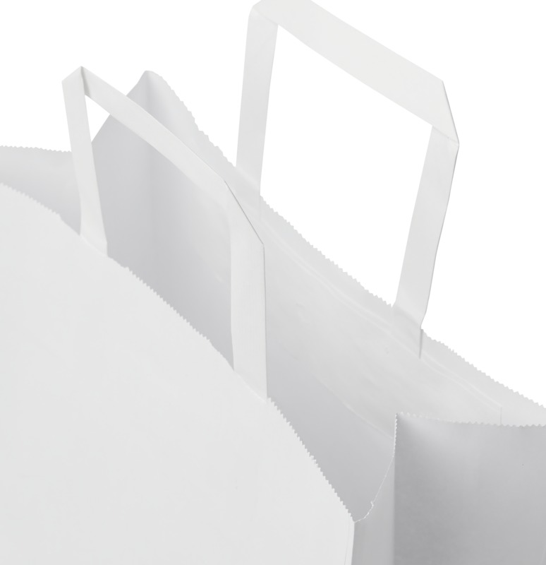 Kraft 80-90 g/m2 paper bag with flat handles - 25 x 11 x 32 cm - Image 4