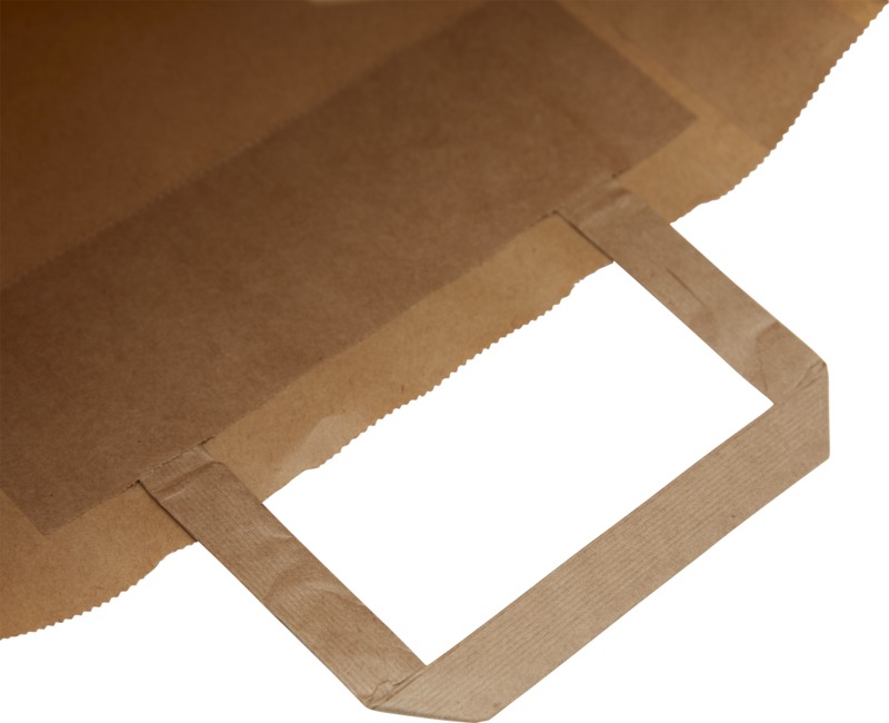 Kraft 80-90 g/m2 paper bag with flat handles - 25 x 11 x 32 cm - Image 11